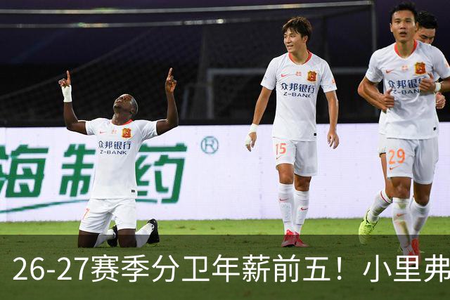 26-27赛季分卫年薪前五！小里弗斯上榜，爱德华兹仅第四